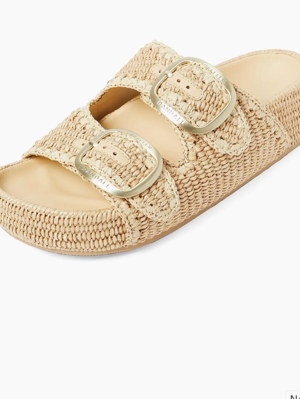 💛 Loeffler Randall Theo 40MM Cotton-Blend Platform Sandals - Picture 2 of 10